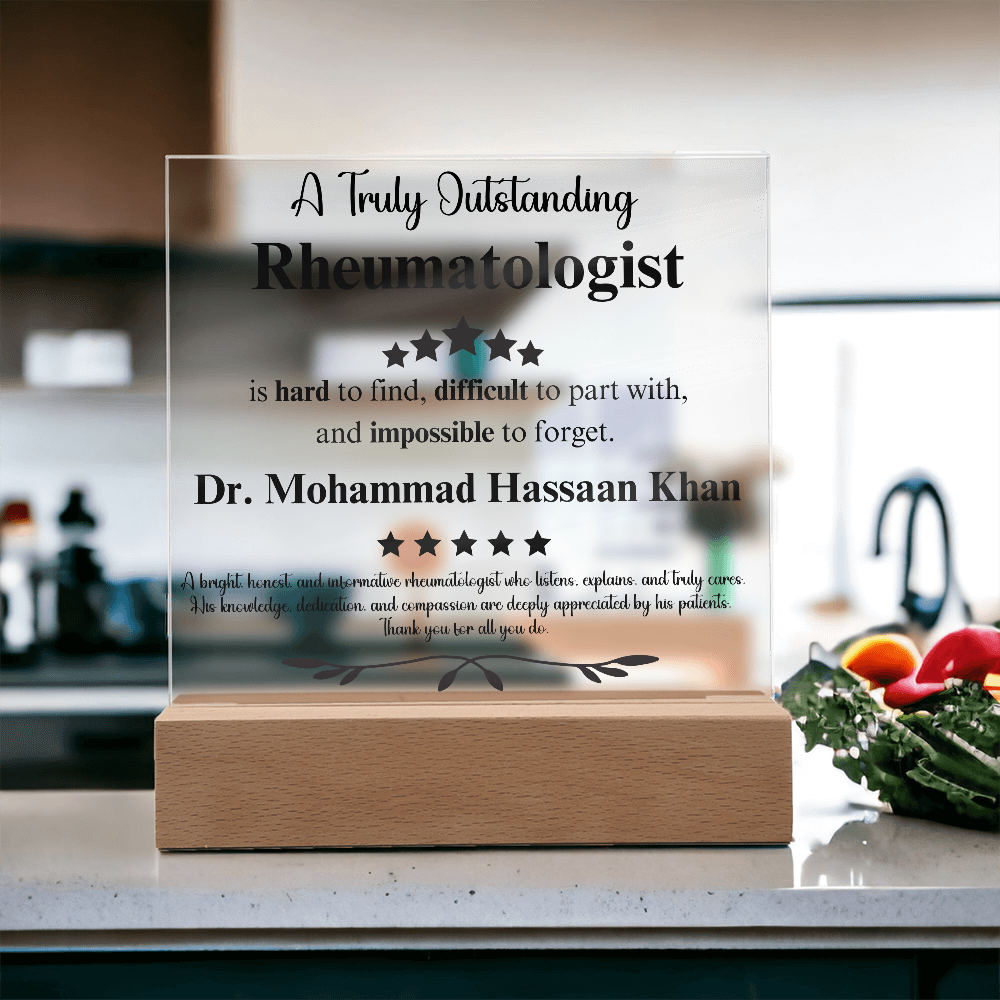 Dr. Khan Acrylic Plaque