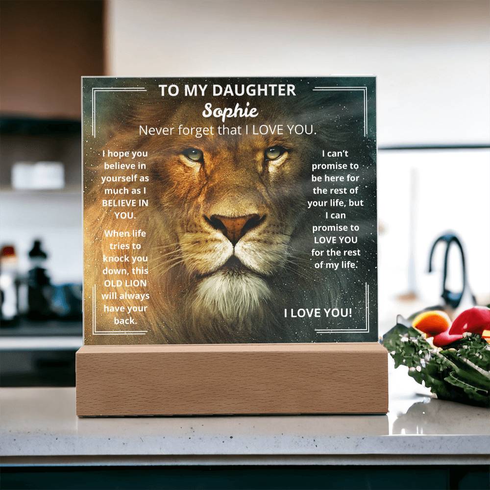 DaughterLion1 Acrylic Plaque