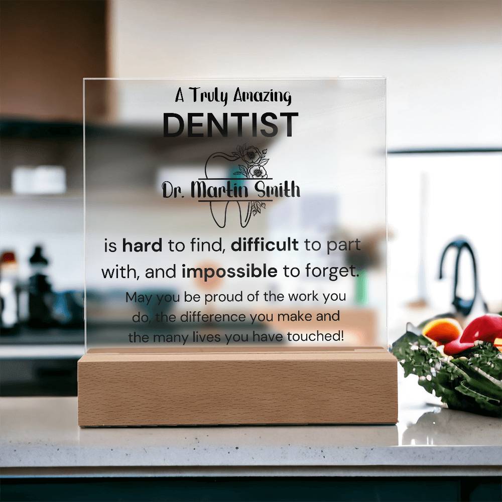 Gift For Dentist Personalized Acrylic Plaque 2