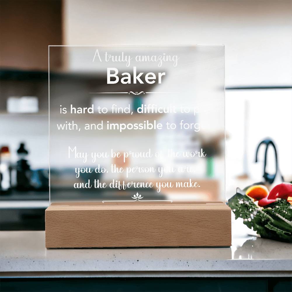 A Truly Amazing Baker Acrylic Plaque