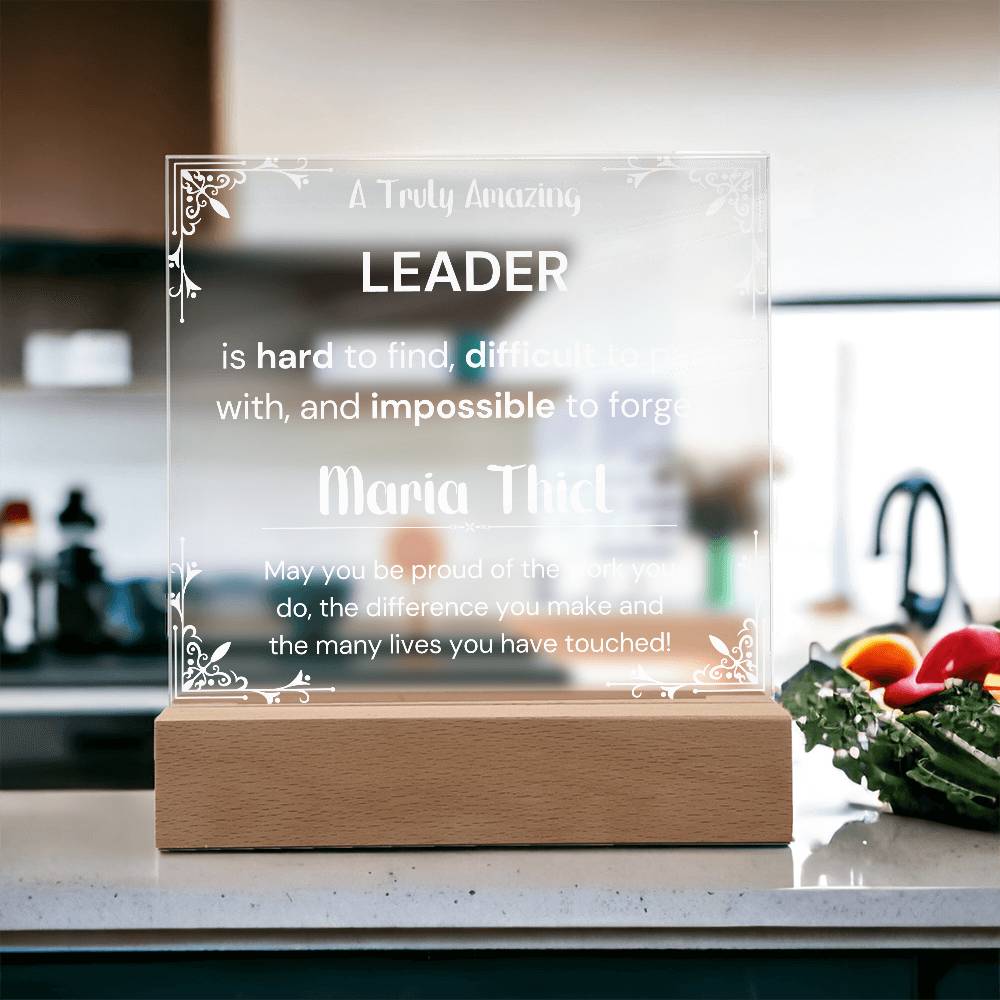 Gift For Leader Personalized Acrylic Plaque
