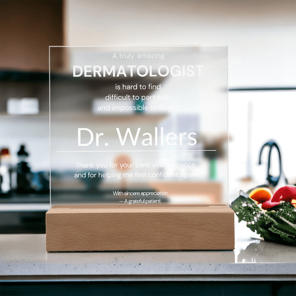 Personalized Dermatologist Appreciation Gift from Patient