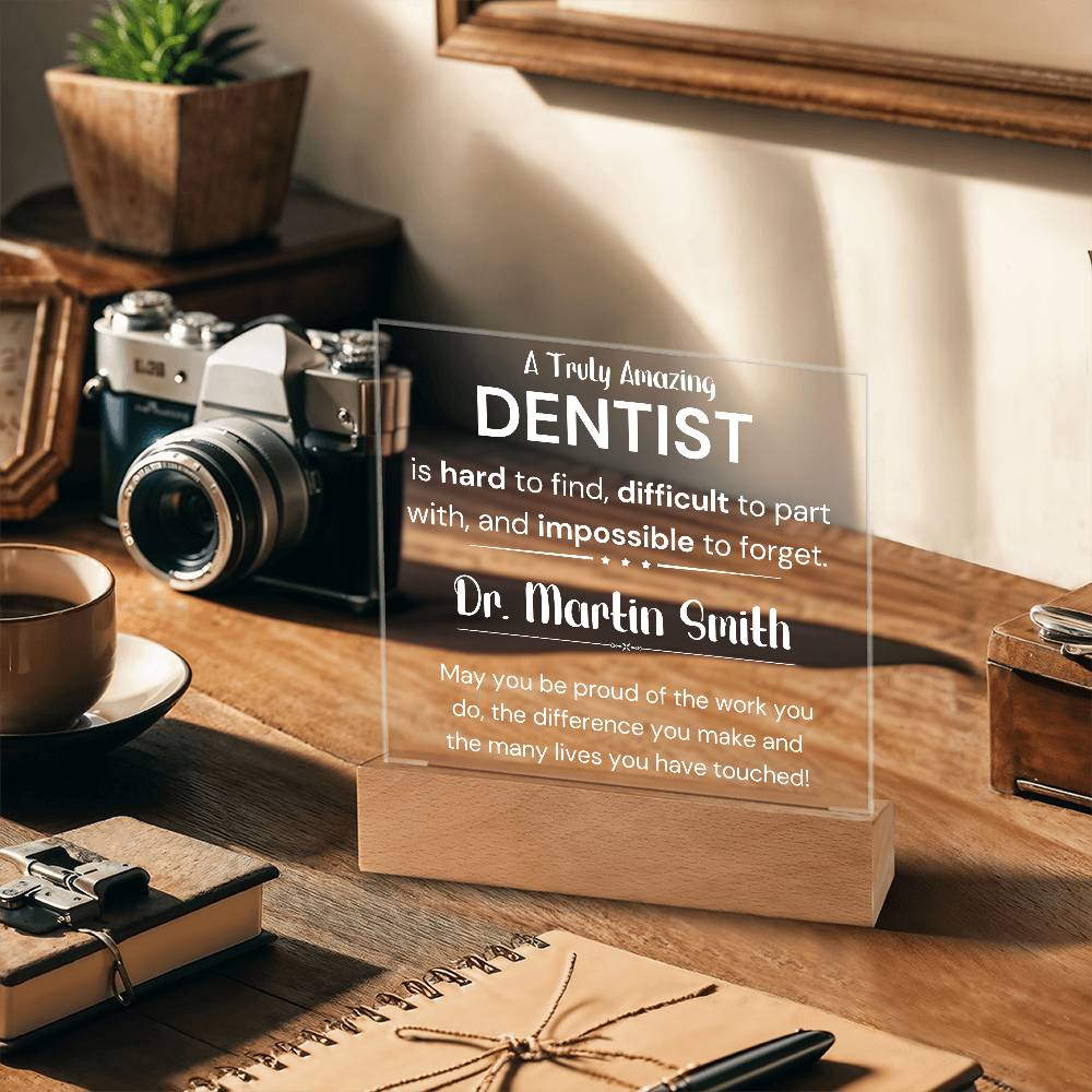Gift For Dentist Personalized Acrylic Plaque 3