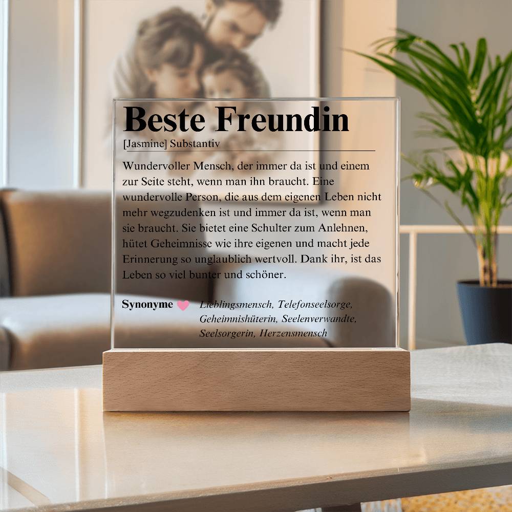 Beste Freundin Geschenk Herzensmensch