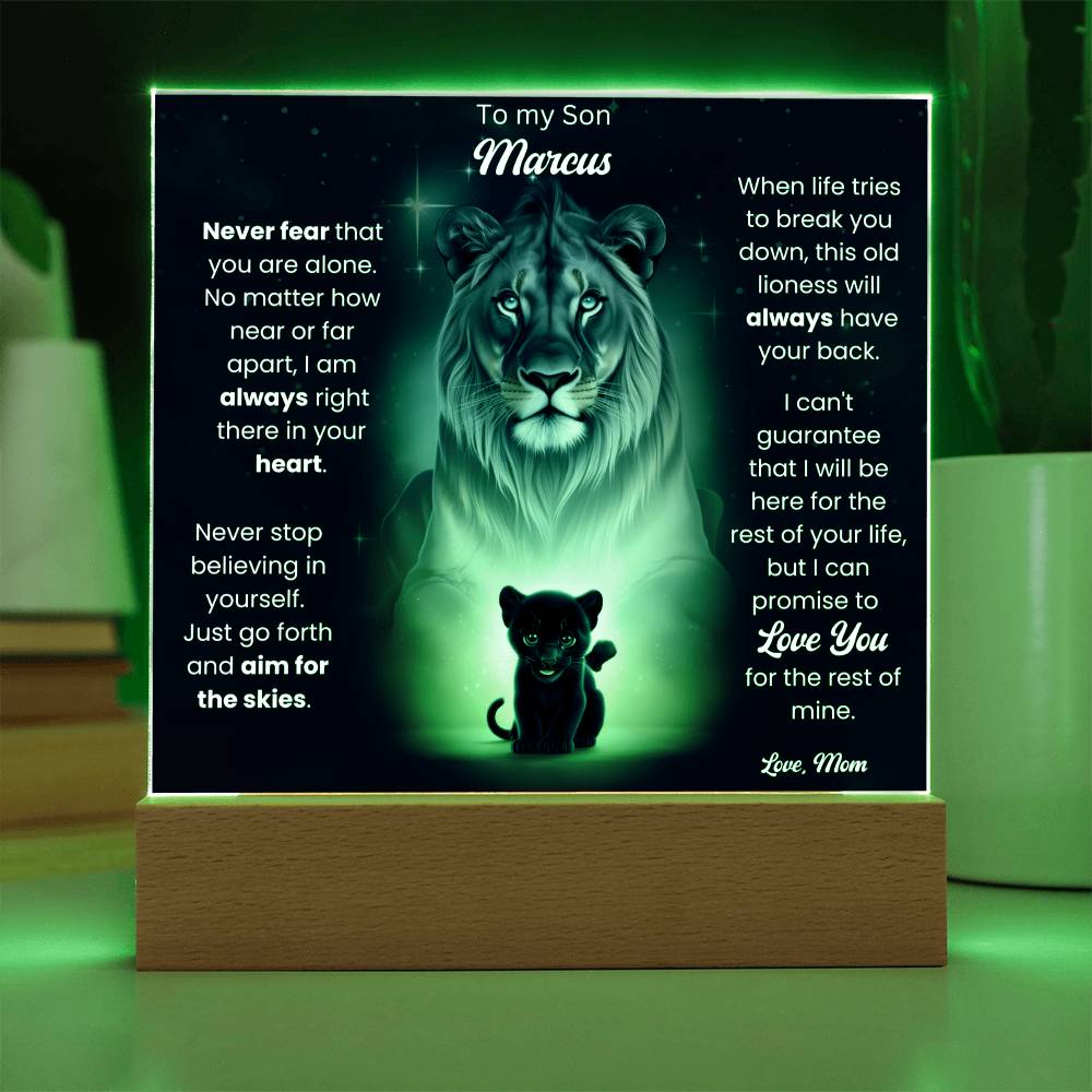 To My Son Acrylic Plaque Gift From Mom 9