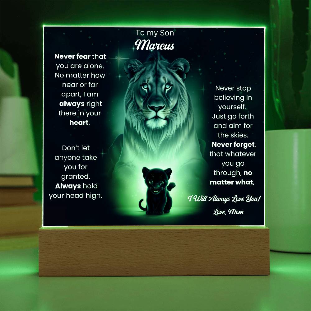 To My Son Acrylic Plaque Gift From Mom 8