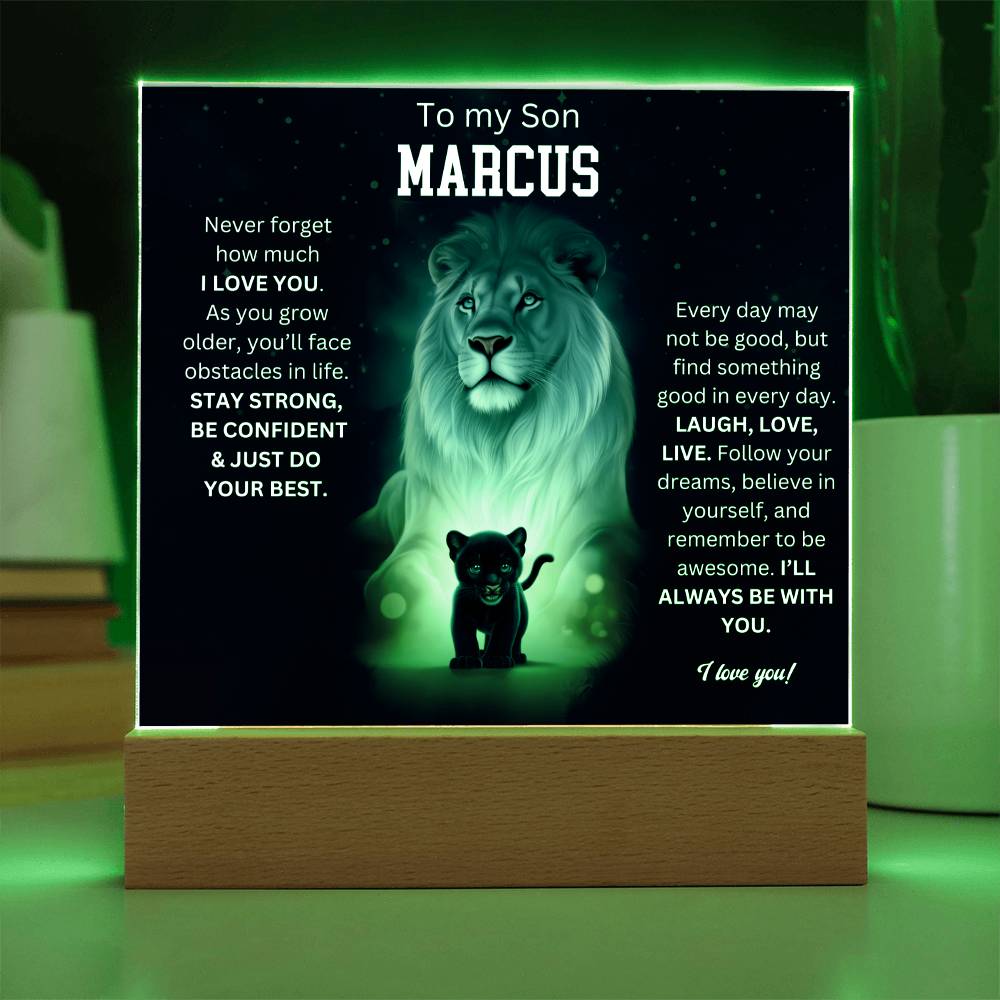 To My Son Acrylic Plaque Gift From Mom 5