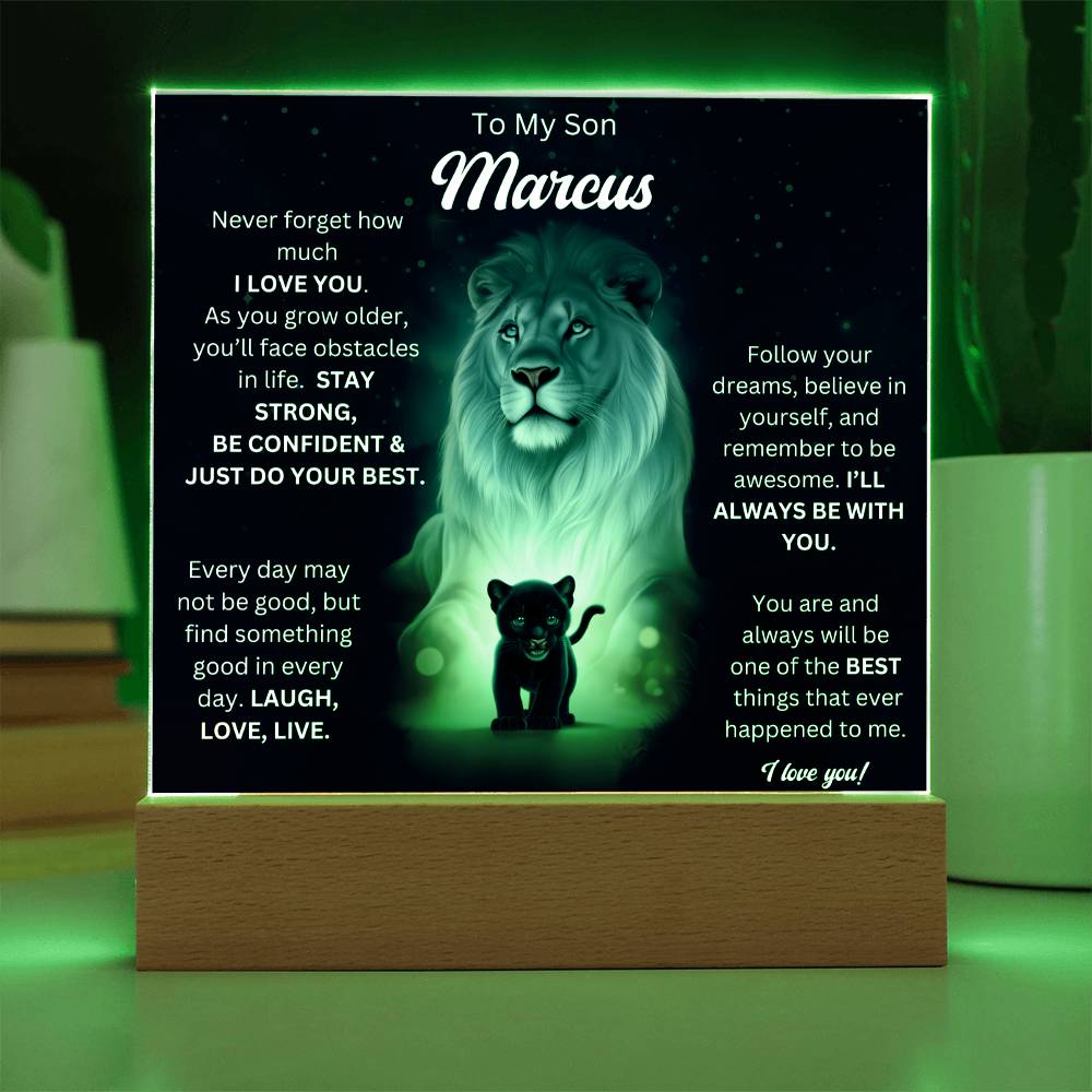 To My Son Acrylic Plaque Gift From Mom 6