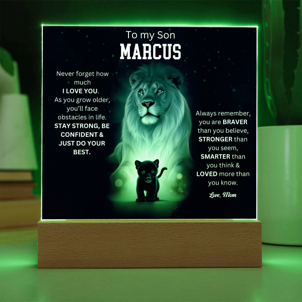 To My Son Acrylic Plaque Gift From Mom 4