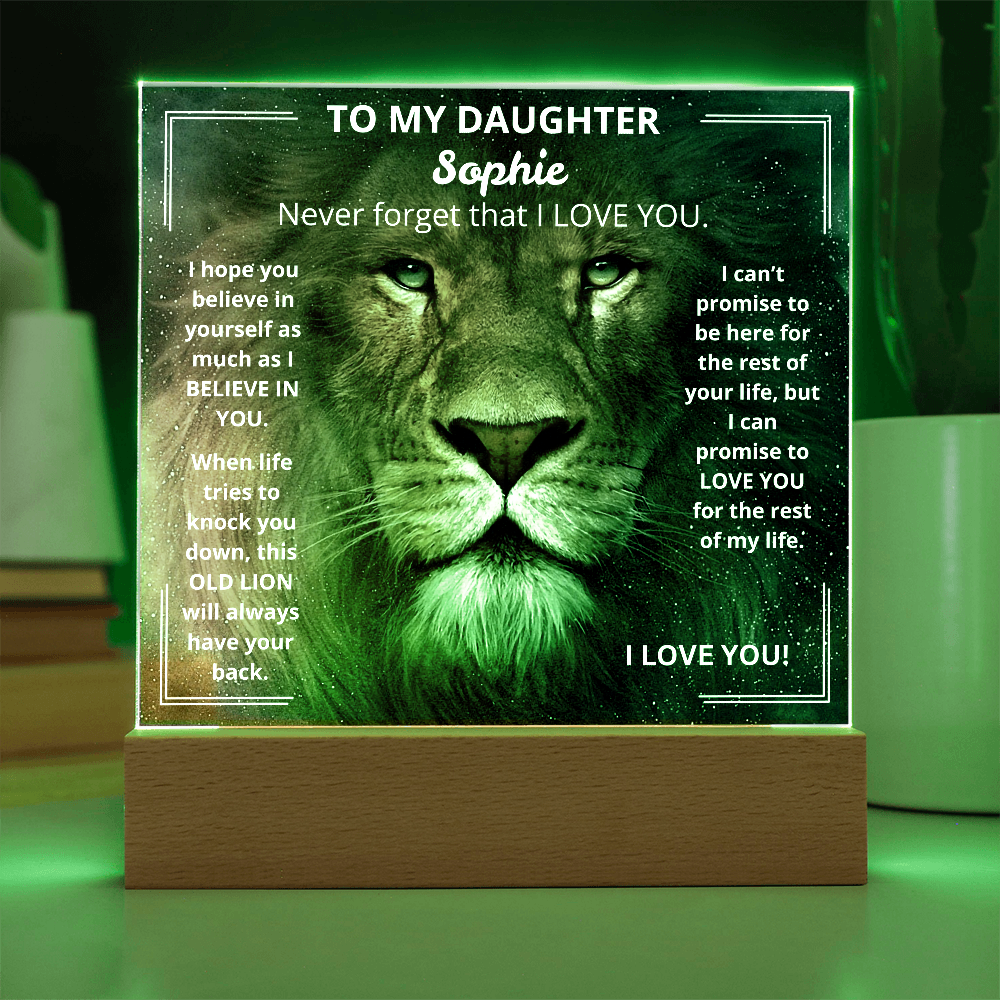 DaughterLion1 Acrylic Plaque