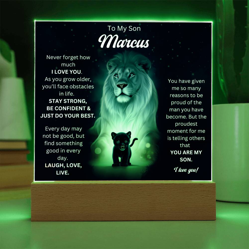 To My Son Acrylic Plaque Gift From Mom 7
