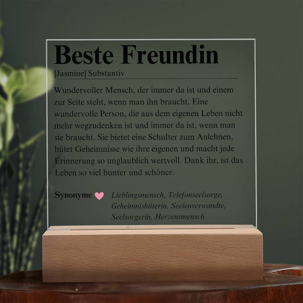 Beste Freundin Geschenk Herzensmensch