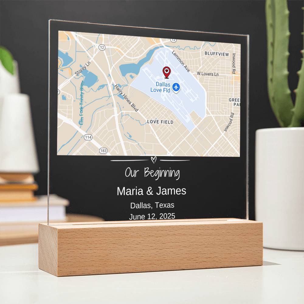 Custom Location Acrylic Keepsake 2