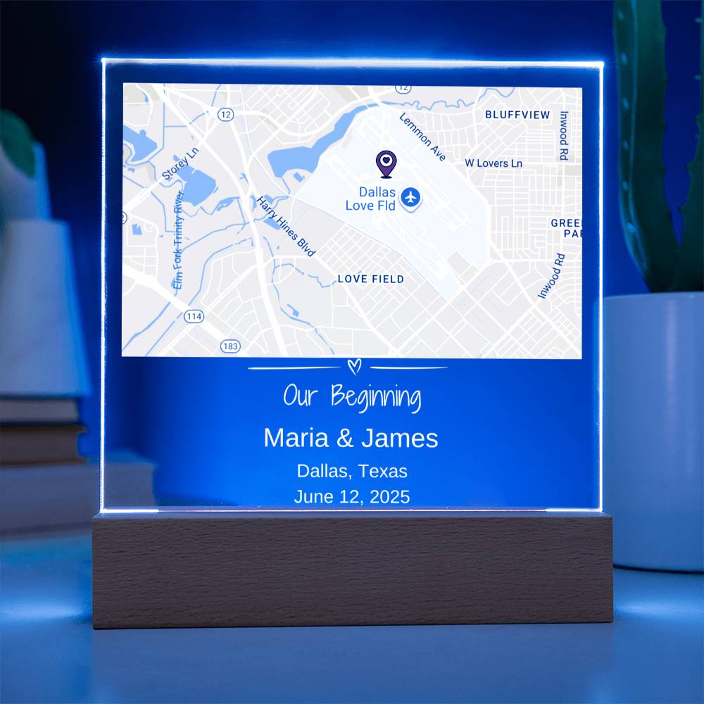 Custom Location Acrylic Keepsake 2