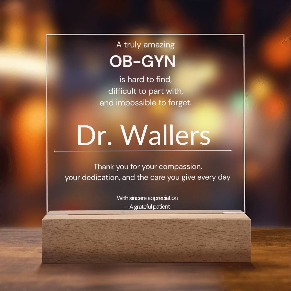 Personalized OB GYN Appreciation Gift from Patient