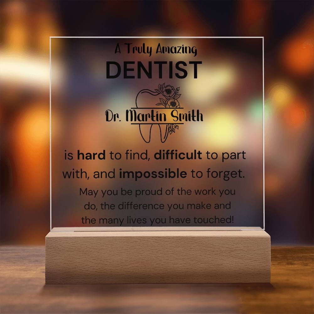Gift For Dentist Personalized Acrylic Plaque 2