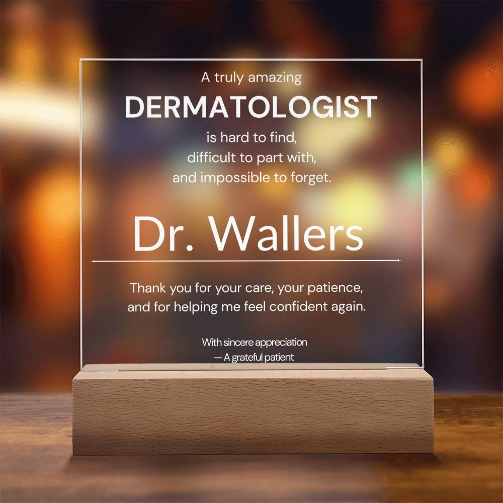 Personalized Dermatologist Appreciation Gift from Patient