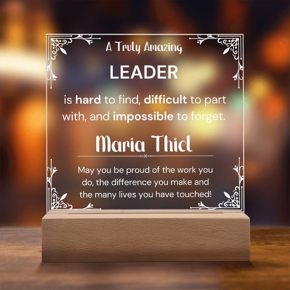 Gift For Leader Personalized Acrylic Plaque