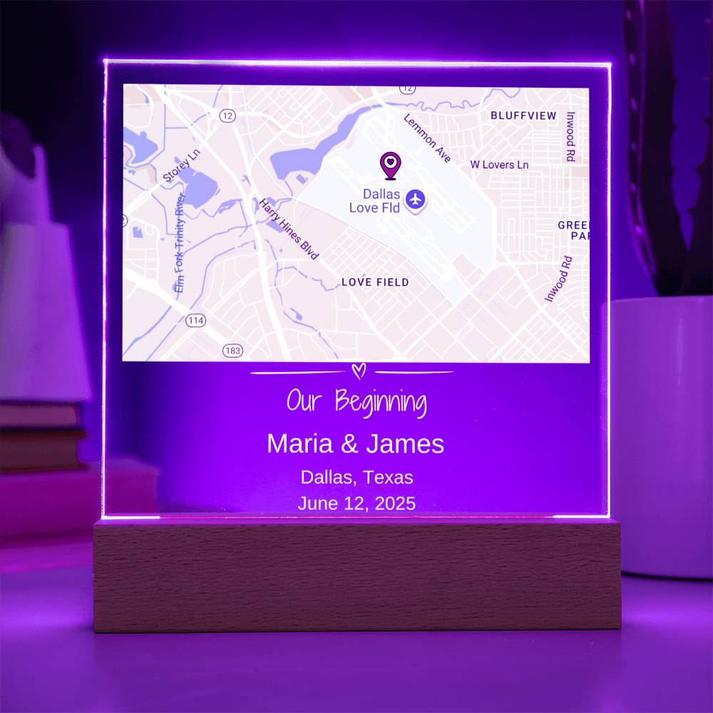 Custom Location Acrylic Keepsake 2