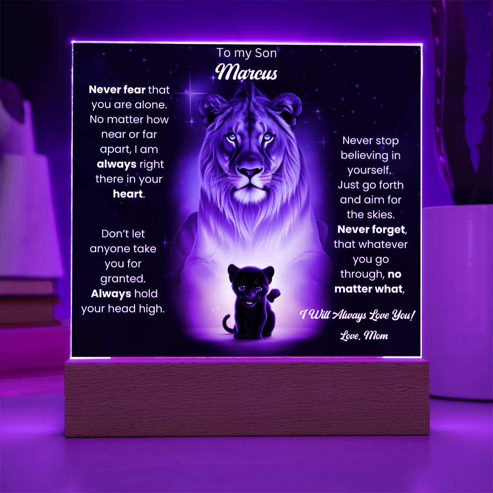 To My Son Acrylic Plaque Gift From Mom 8