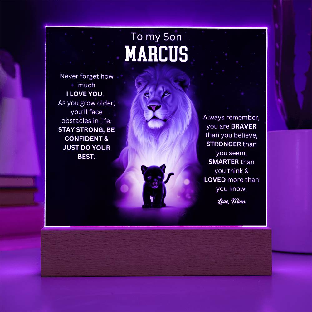 To My Son Acrylic Plaque Gift From Mom 4