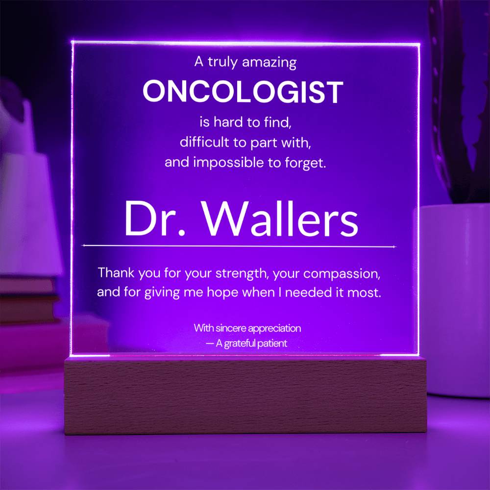 A Truly Amazing Oncologist Plaque