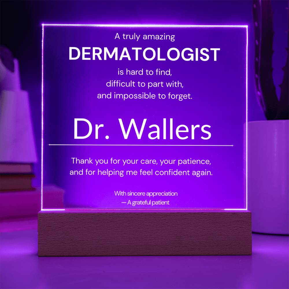 Personalized Dermatologist Appreciation Gift from Patient