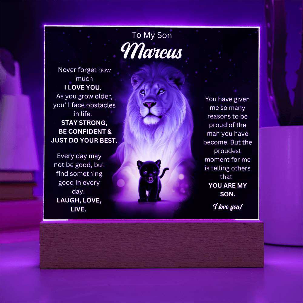 To My Son Acrylic Plaque Gift From Mom 7
