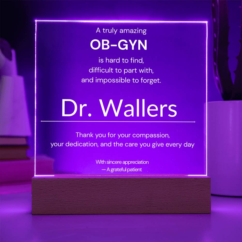 Personalized OB GYN Appreciation Gift from Patient