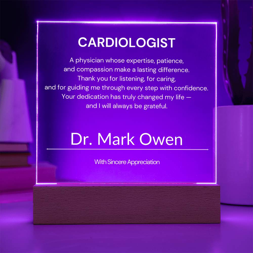 Cardiologist Appreciation Gift from Patient