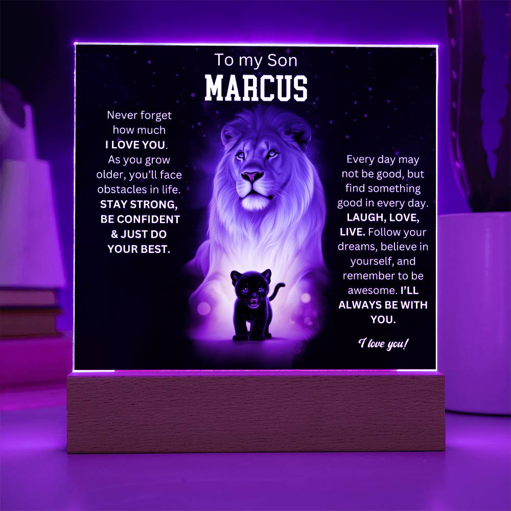 To My Son Acrylic Plaque Gift From Mom 5