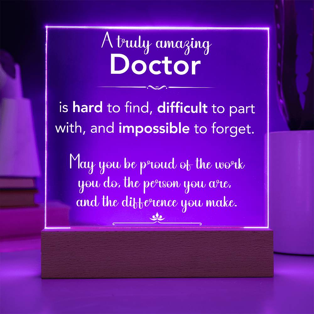 Personalized Doctor Plaque