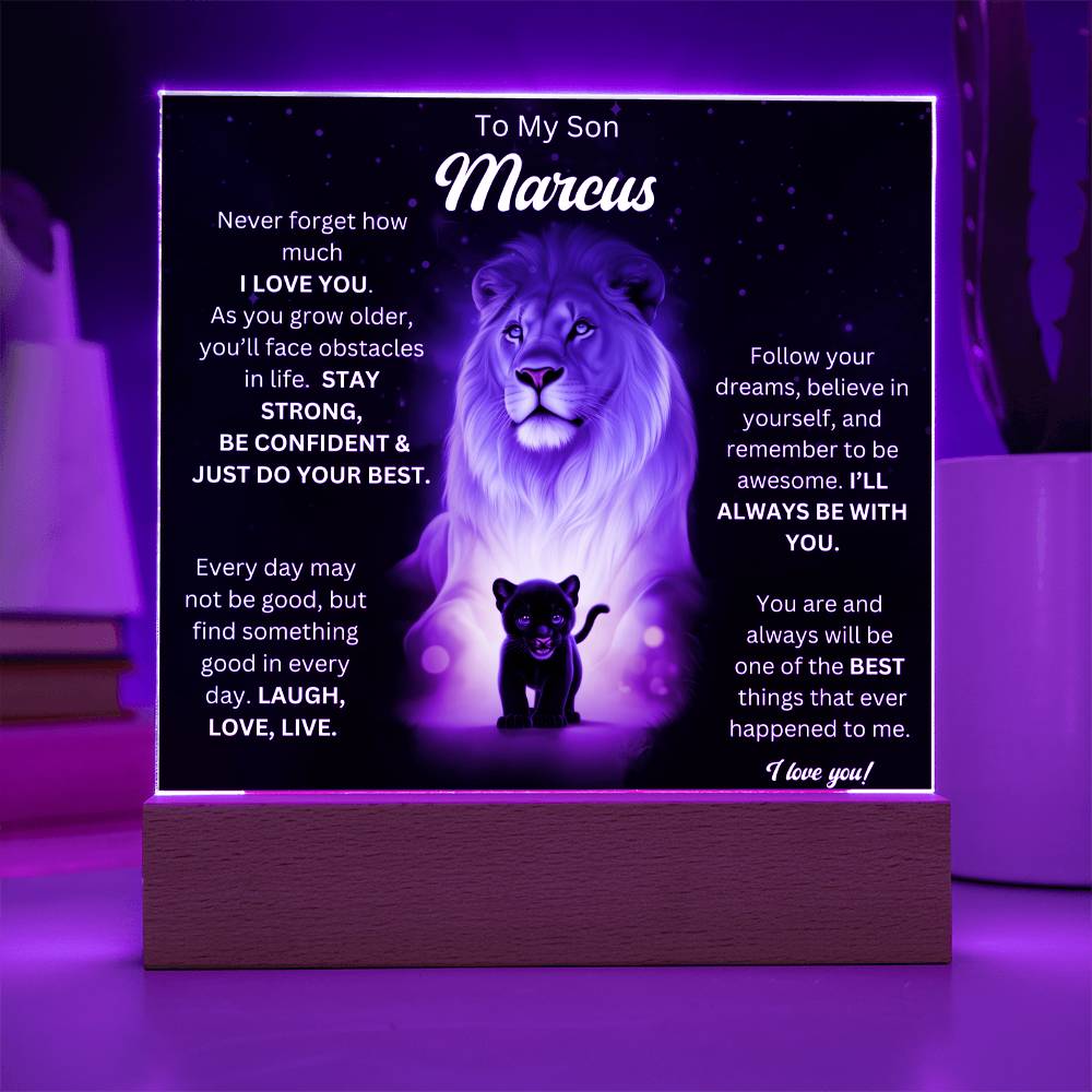 To My Son Acrylic Plaque Gift From Mom 6