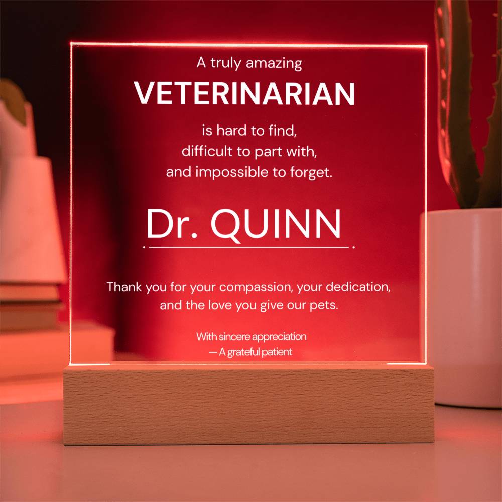 A Truly Amazing Veterinarian Gift