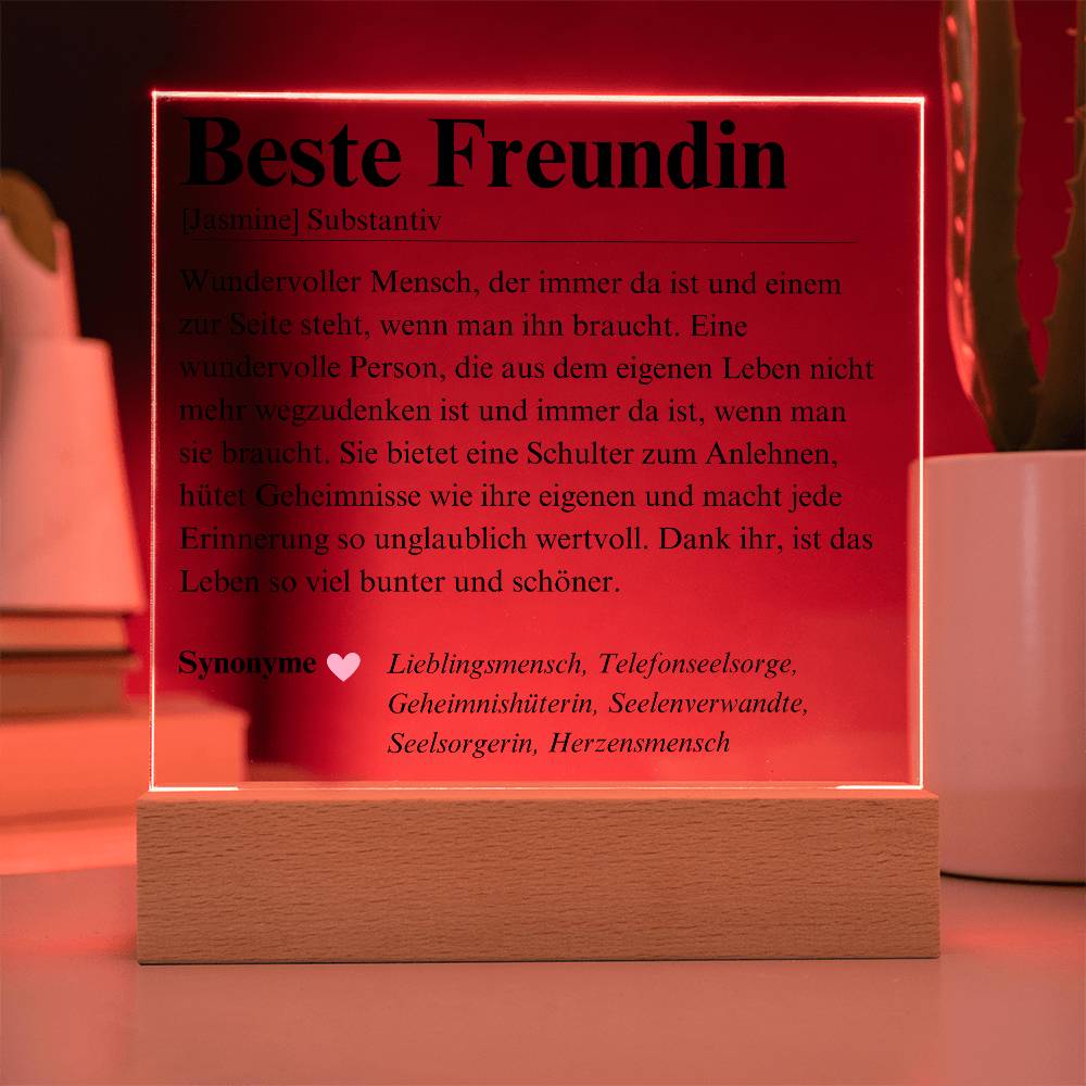 Beste Freundin Geschenk Herzensmensch