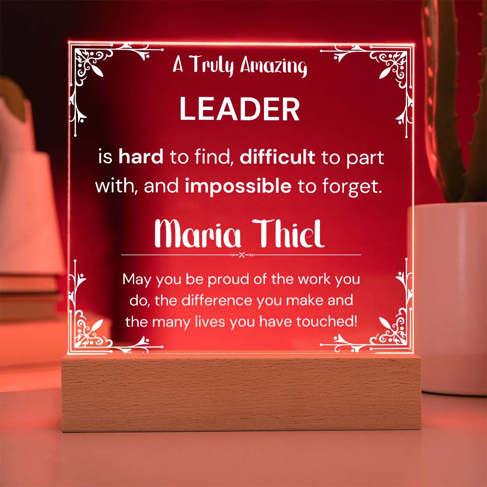 Gift For Leader Personalized Acrylic Plaque