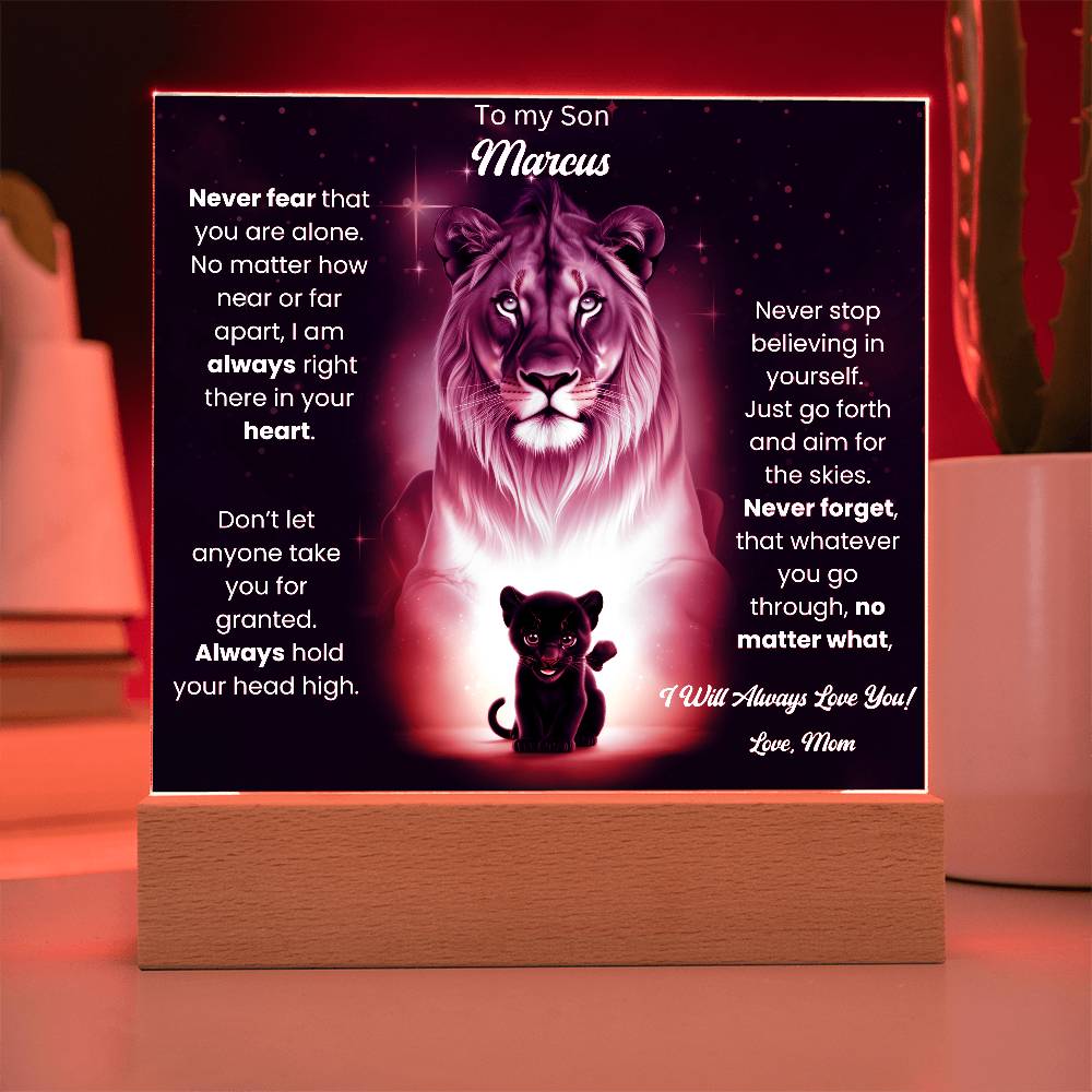 To My Son Acrylic Plaque Gift From Mom 8