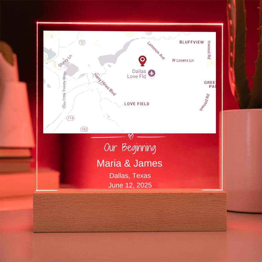 Custom Location Acrylic Keepsake 2