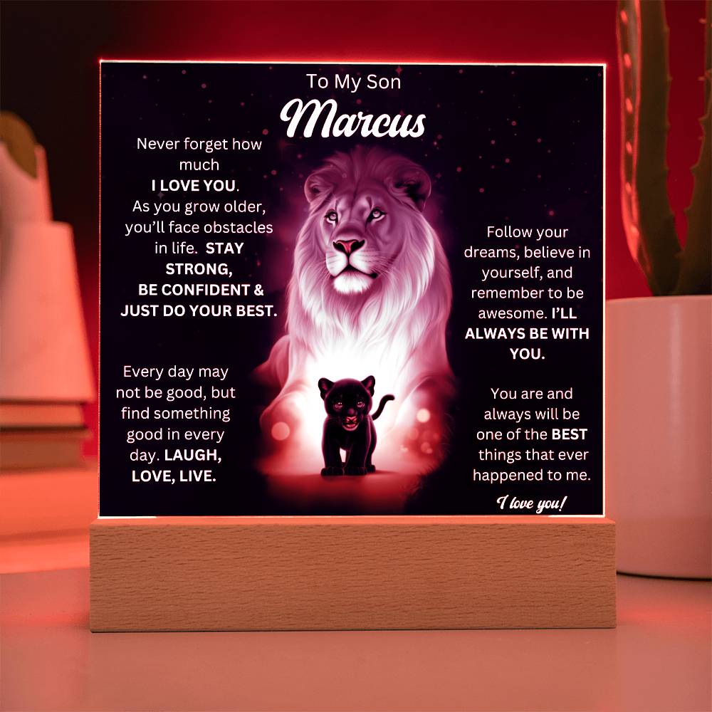 To My Son Acrylic Plaque Gift From Mom 6