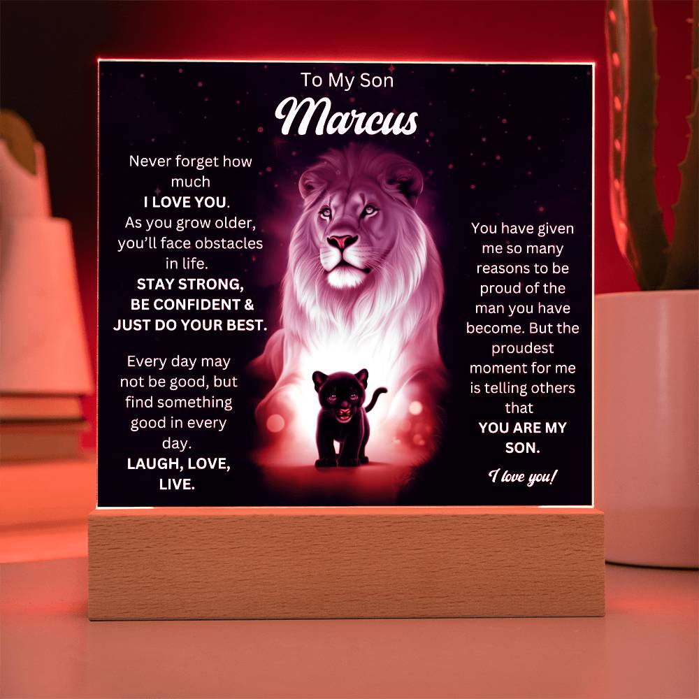 To My Son Acrylic Plaque Gift From Mom 7