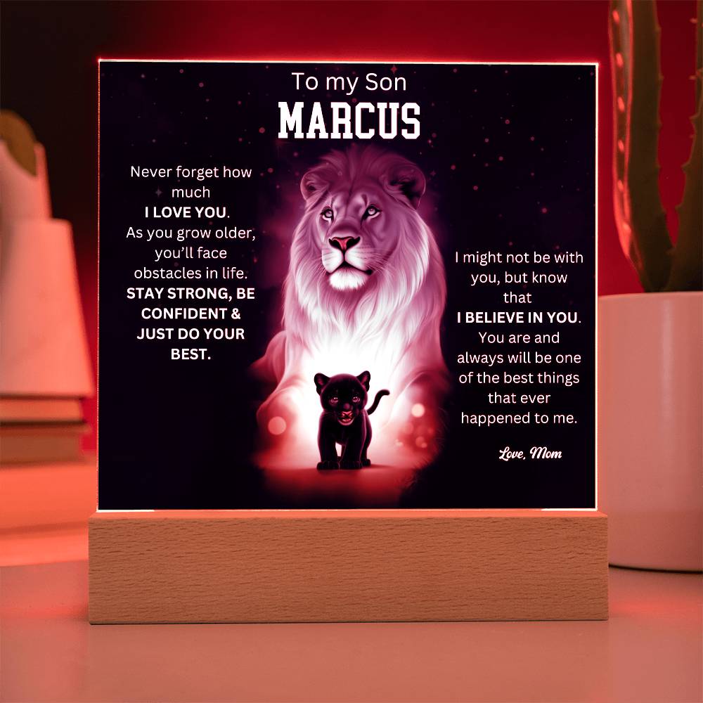 To My Son Acrylic Plaque Gift From Mom 1