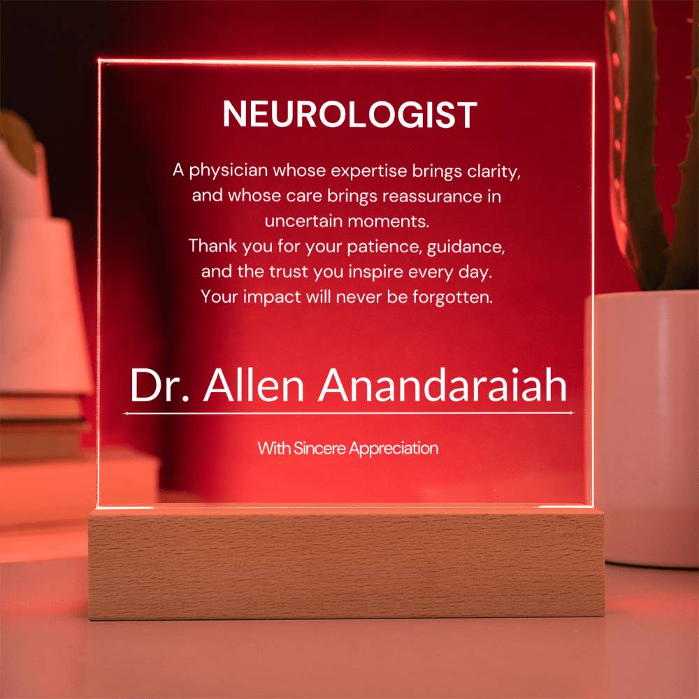 Neurologist Appreciation Gift from Patient
