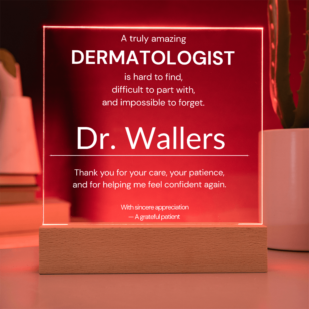 Personalized Dermatologist Appreciation Gift from Patient