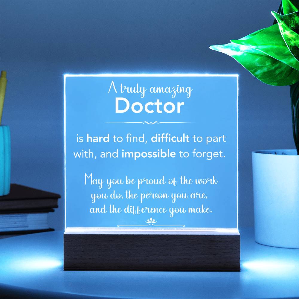 Personalized Doctor Plaque