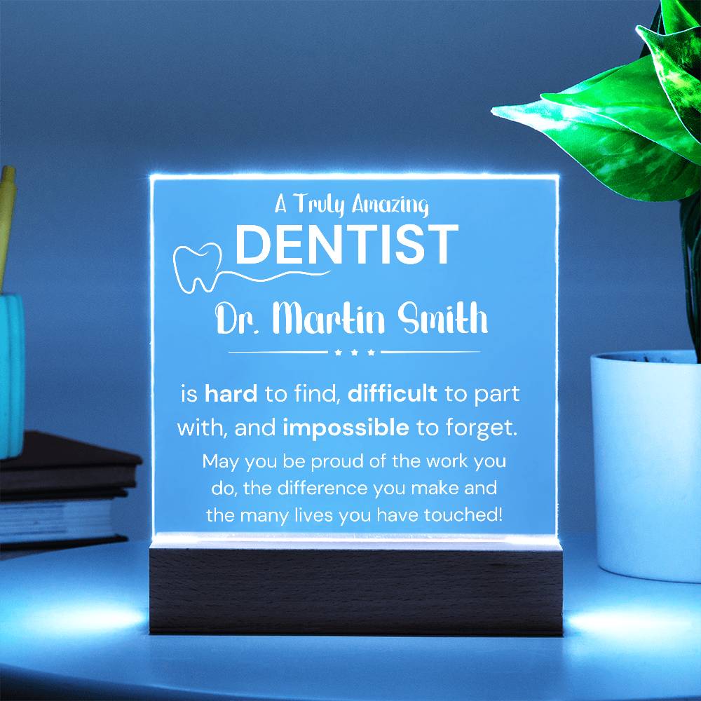 Gift For Dentist Personalized Acrylic Plaque 1