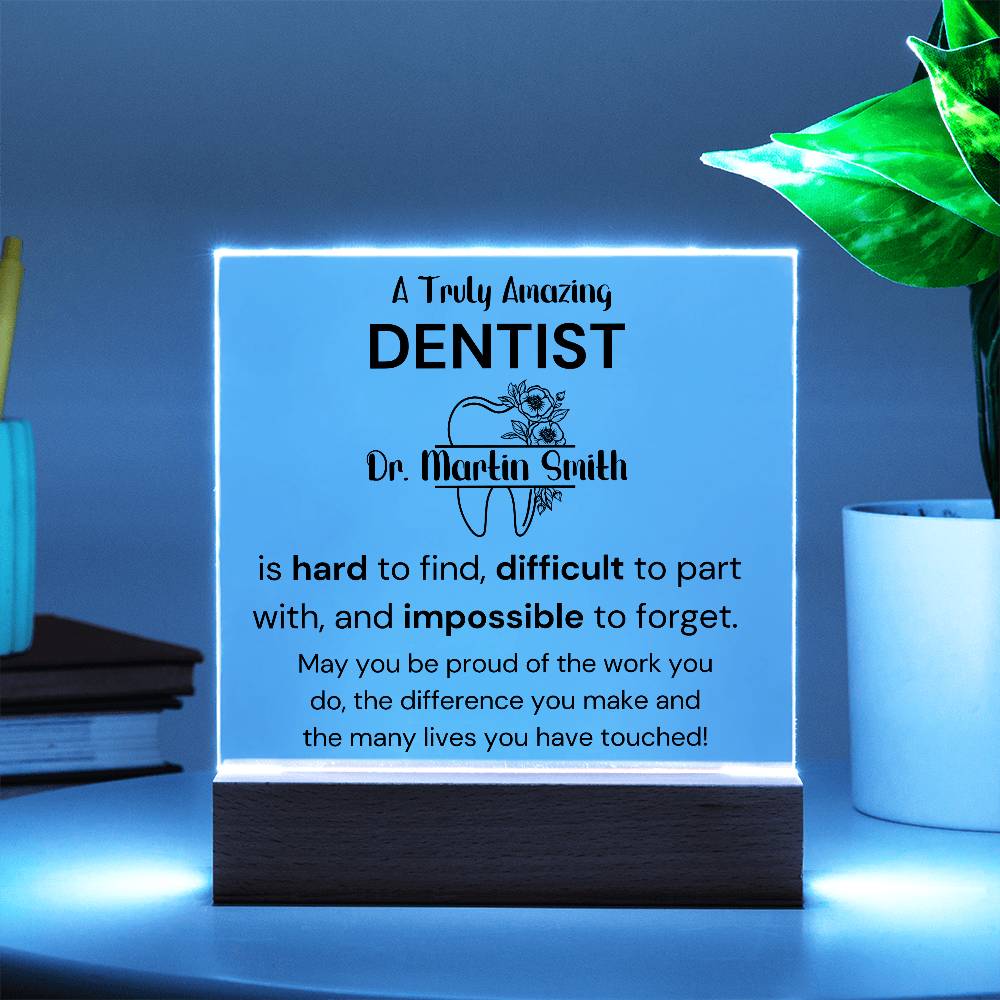 Gift For Dentist Personalized Acrylic Plaque 2
