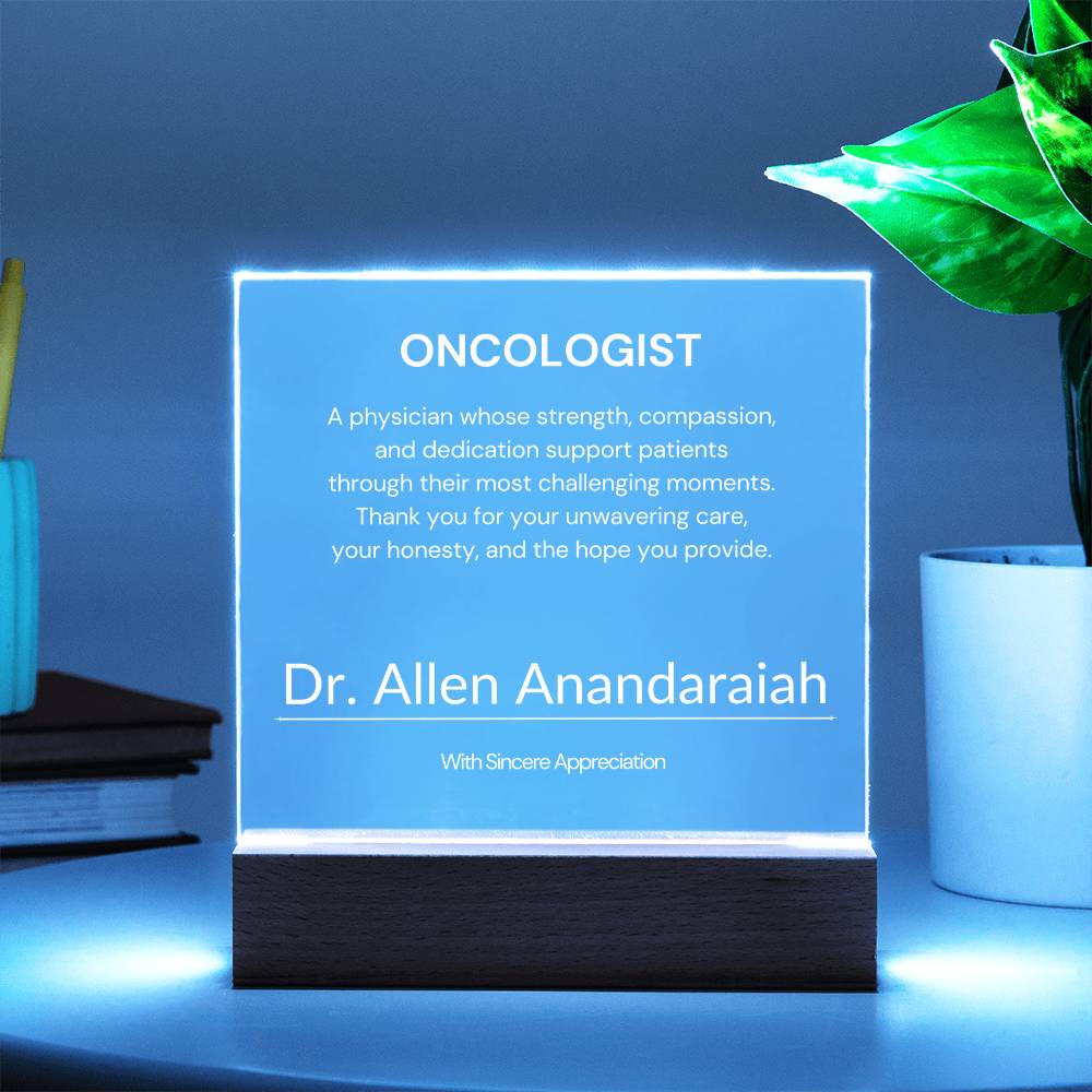 Oncologist Appreciation Gift from Patient