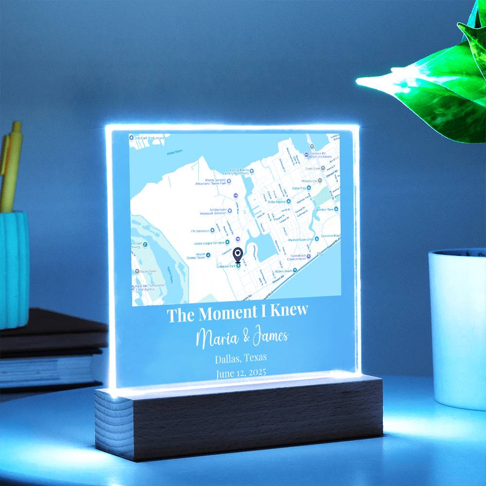 Custom Love Story Location Keepsake