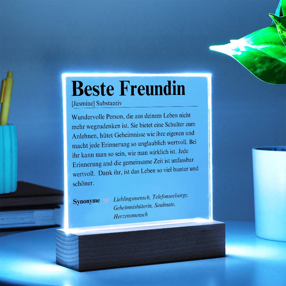 Geschenk Für Die  Beste Freundin Personalisiert