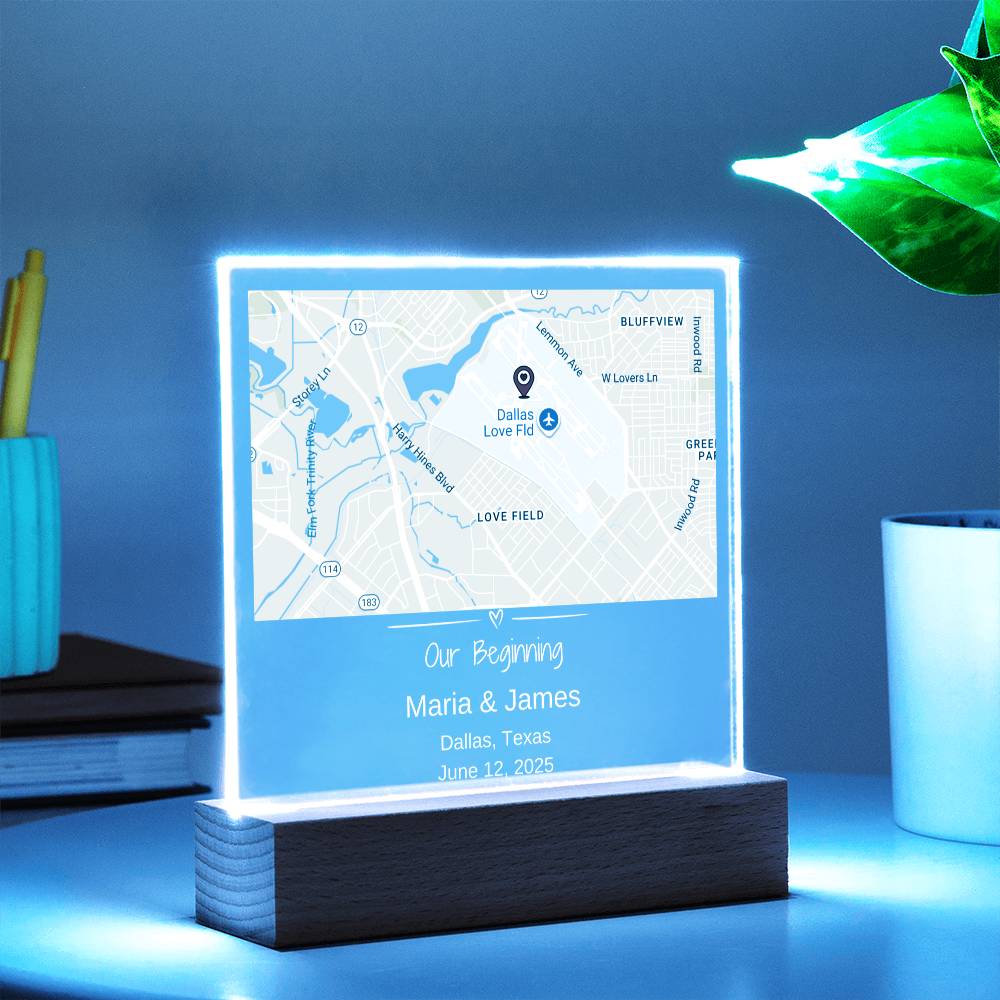 Custom Location Acrylic Keepsake 2